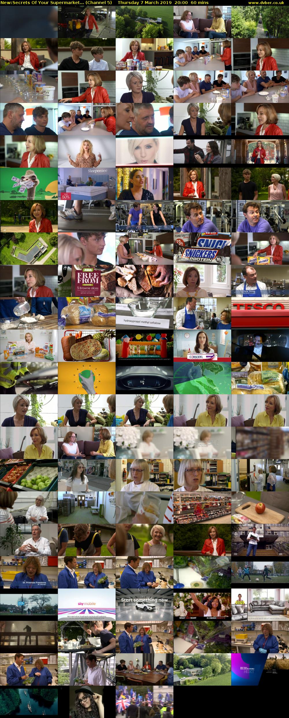 Secrets Of Your Supermarket... (Channel 5) Thursday 7 March 2019 20:00 - 21:00