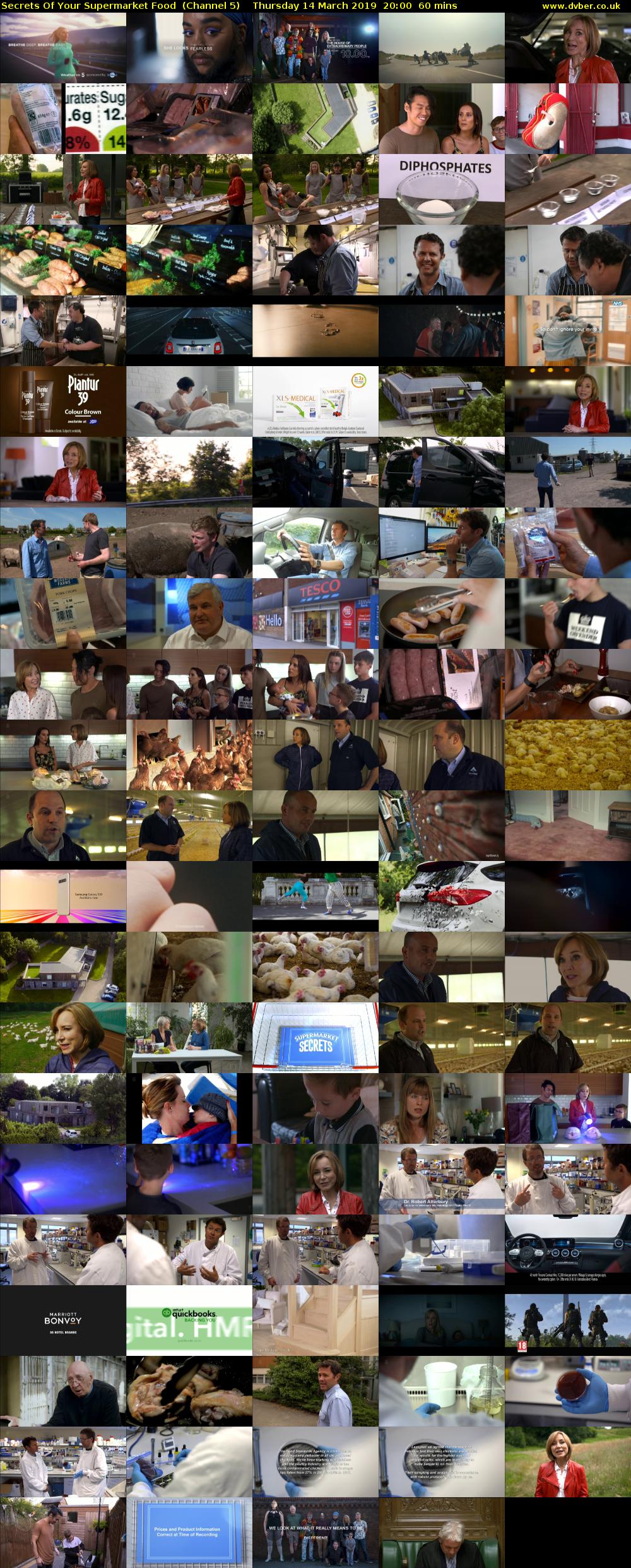 Secrets Of Your Supermarket Food  (Channel 5) Thursday 14 March 2019 20:00 - 21:00