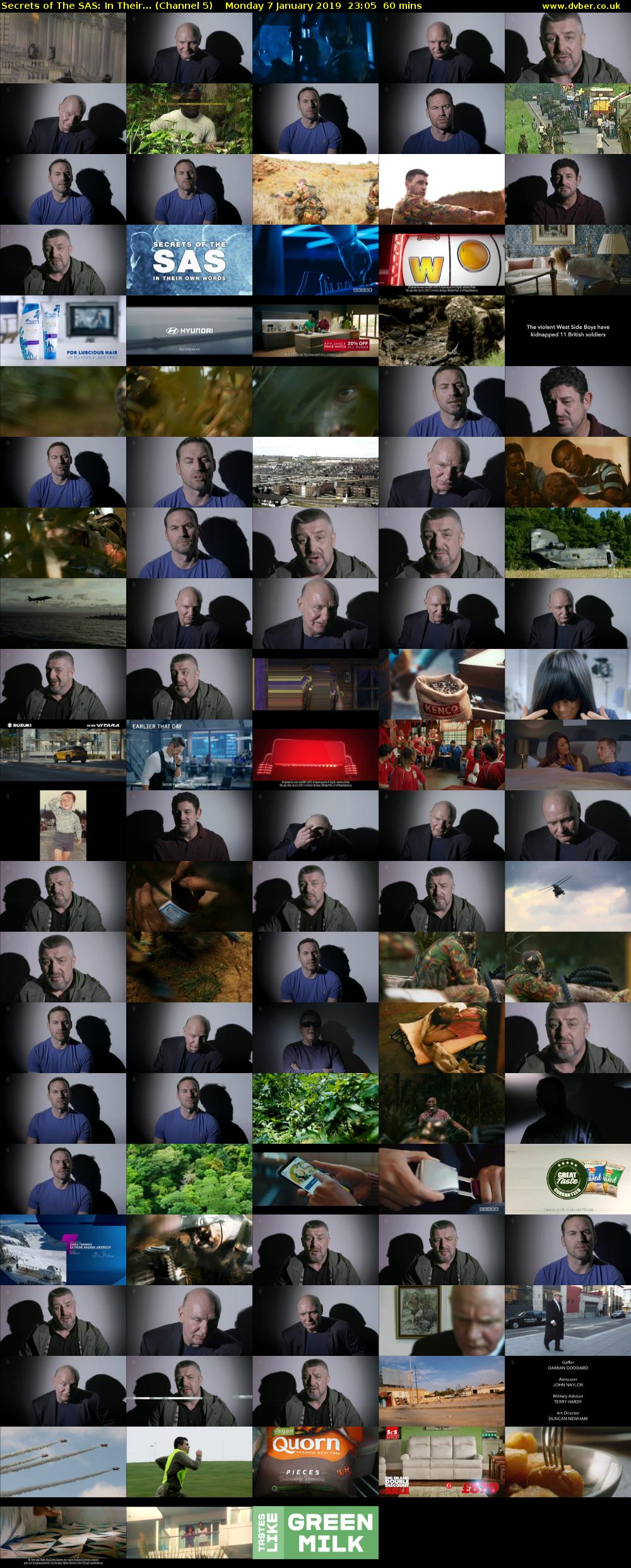 Secrets of The SAS: In Their... (Channel 5) Monday 7 January 2019 23:05 - 00:05