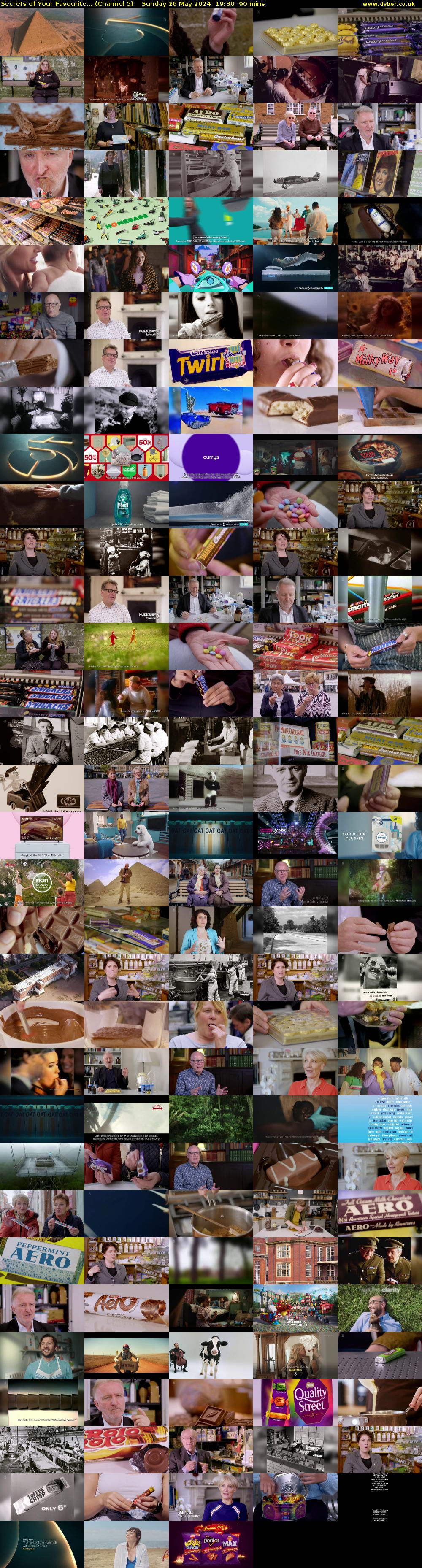 Secrets of Your Favourite... (Channel 5) Sunday 26 May 2024 19:30 - 21:00