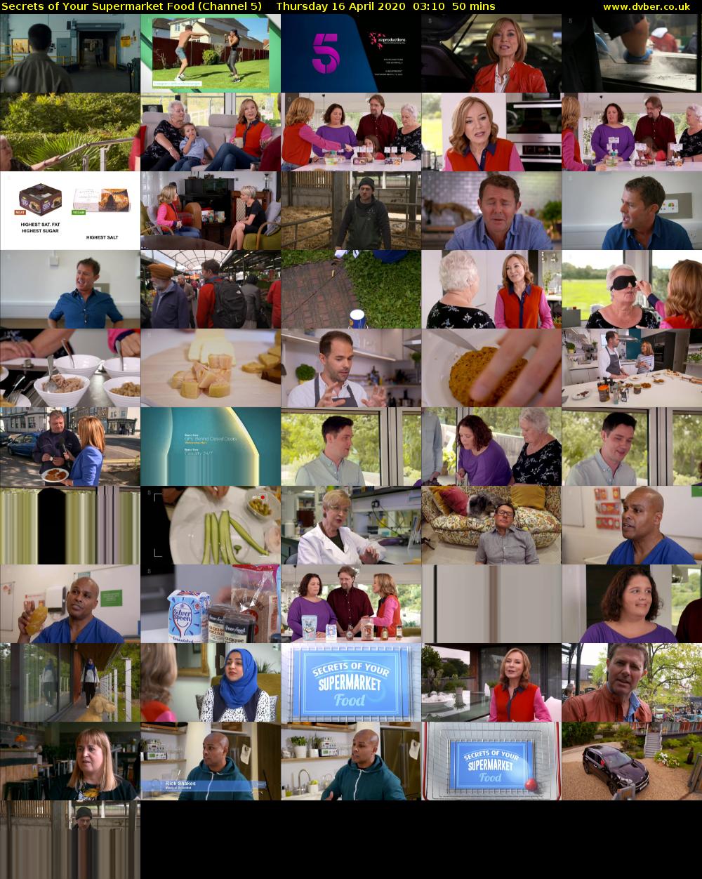 Secrets of Your Supermarket Food (Channel 5) Thursday 16 April 2020 03:10 - 04:00