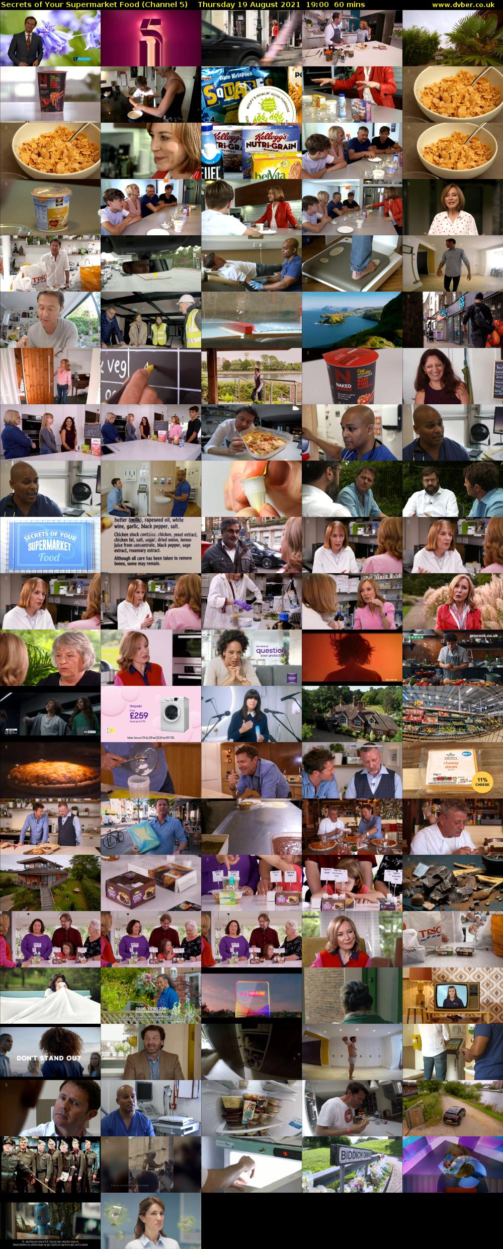Secrets of Your Supermarket Food (Channel 5) Thursday 19 August 2021 19:00 - 20:00