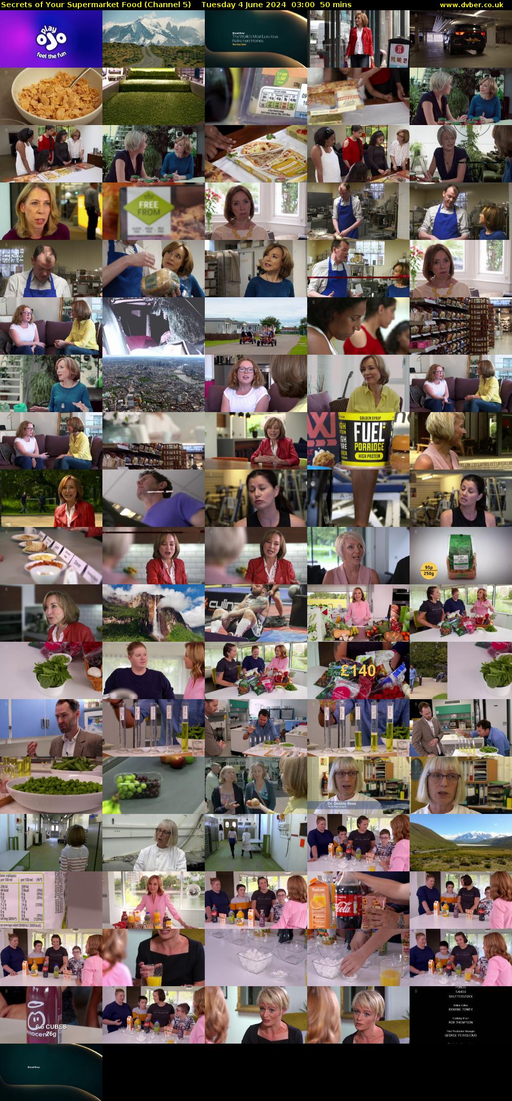 Secrets of Your Supermarket Food (Channel 5) Tuesday 4 June 2024 03:00 - 03:50