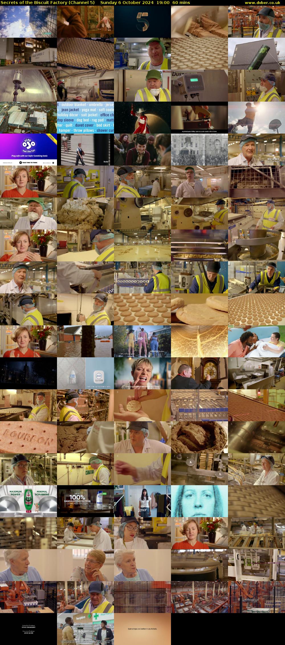 Secrets of the Biscuit Factory (Channel 5) Sunday 6 October 2024 19:00 - 20:00