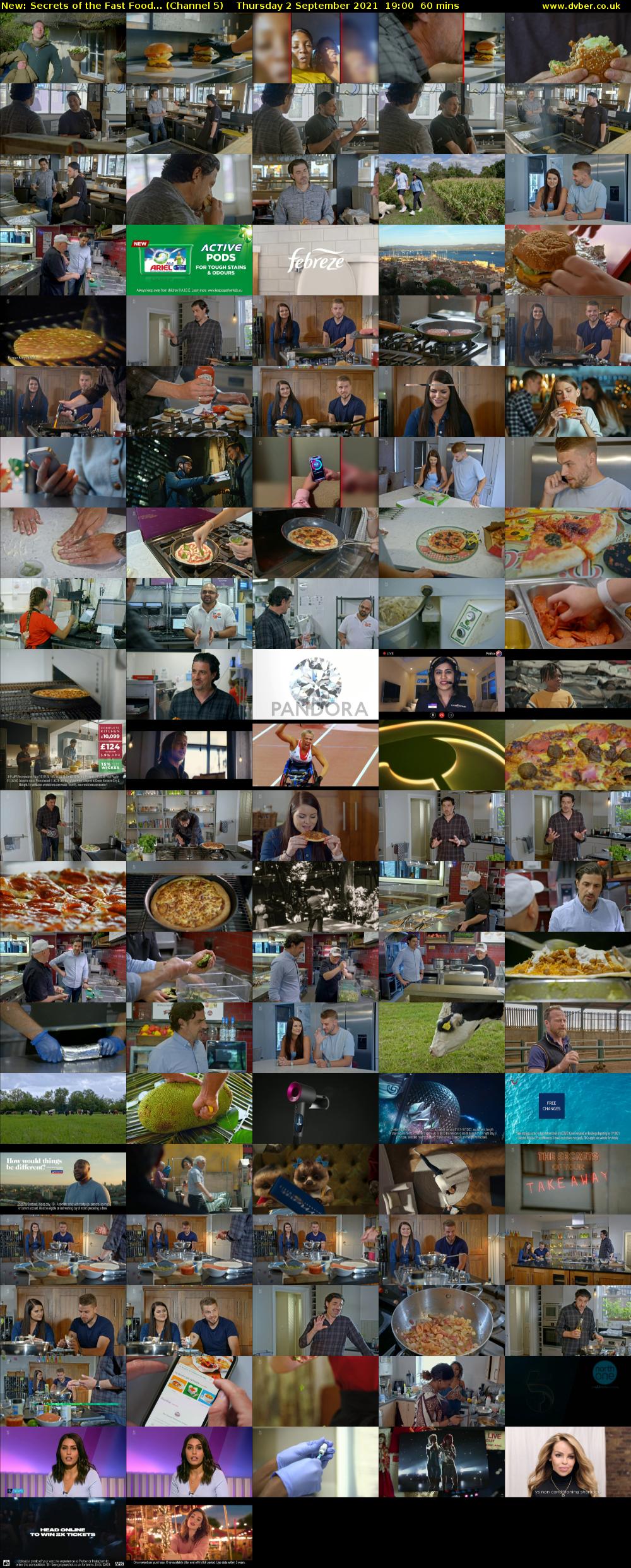 Secrets of the Fast Food... (Channel 5) Thursday 2 September 2021 19:00 - 20:00