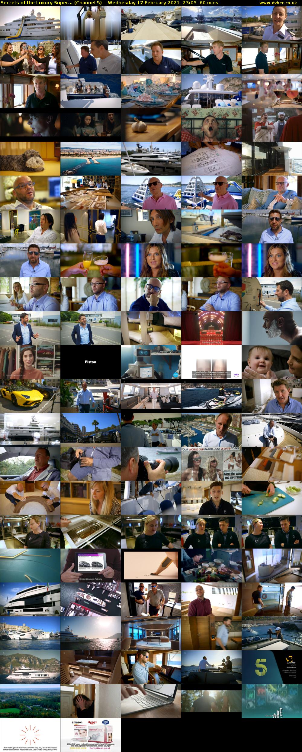 Secrets of the Luxury Super... (Channel 5) Wednesday 17 February 2021 23:05 - 00:05
