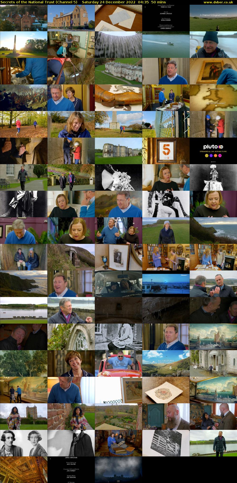 Secrets of the National Trust (Channel 5) Saturday 24 December 2022 04:35 - 05:25