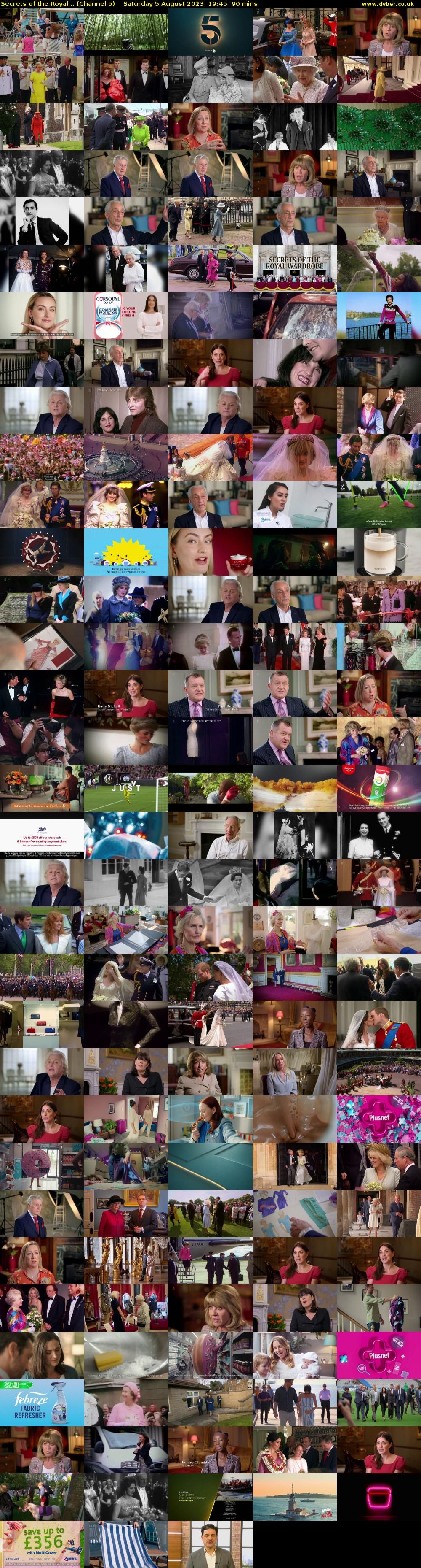 Secrets of the Royal... (Channel 5) Saturday 5 August 2023 19:45 - 21:15