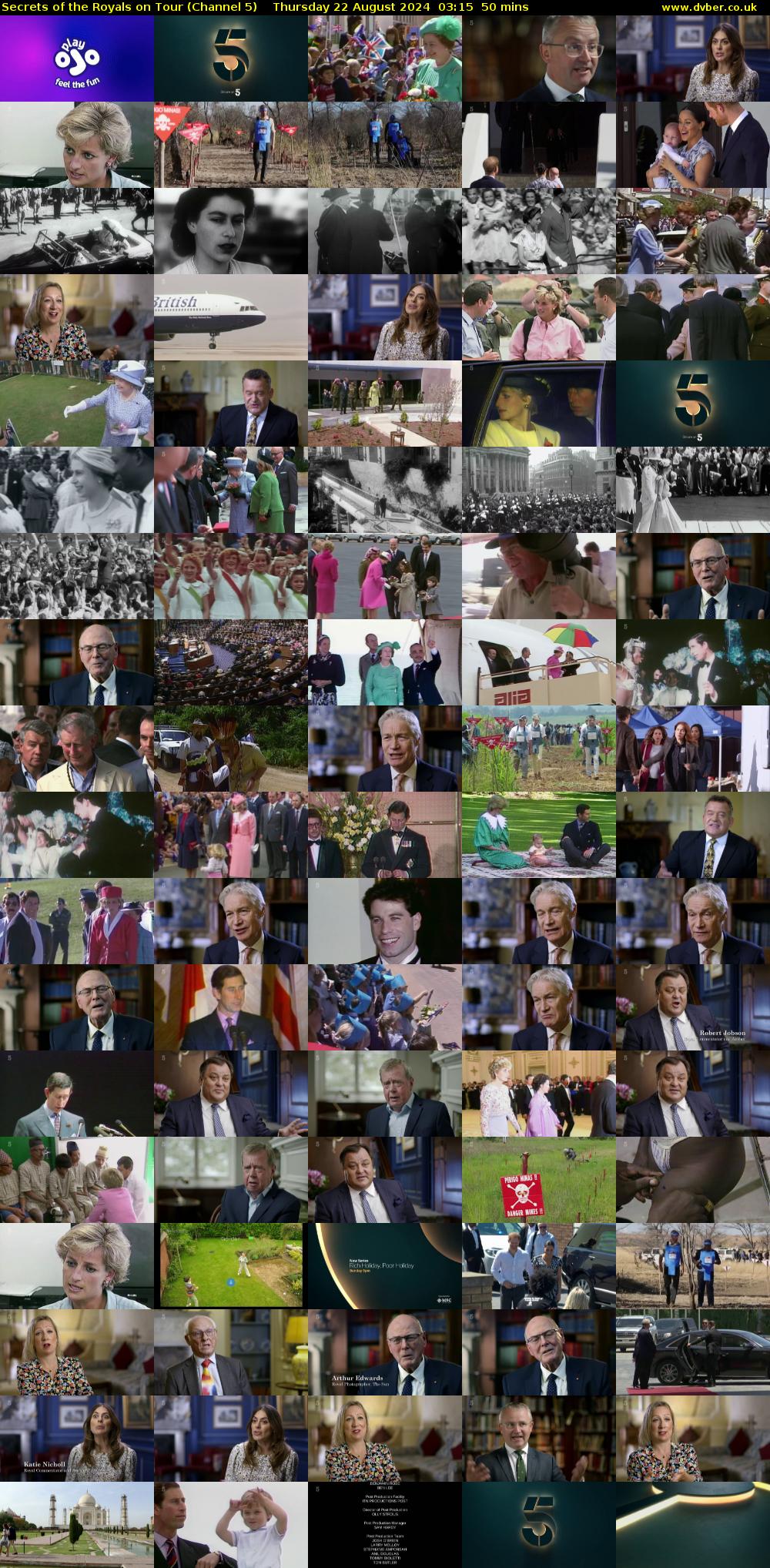 Secrets of the Royals on Tour (Channel 5) Thursday 22 August 2024 03:15 - 04:05
