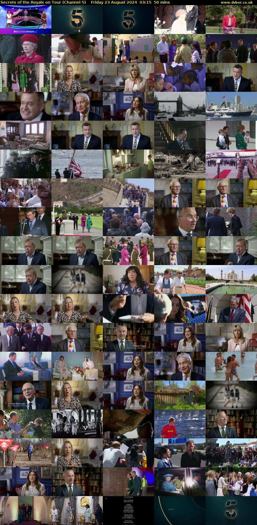 Secrets of the Royals on Tour (Channel 5) Friday 23 August 2024 03:15 - 04:05