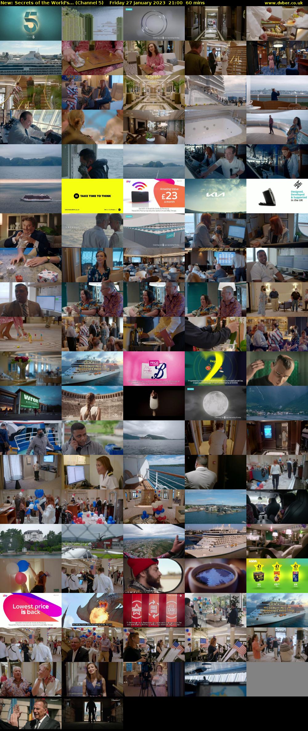 Secrets of the World's... (Channel 5) Friday 27 January 2023 21:00 - 22:00