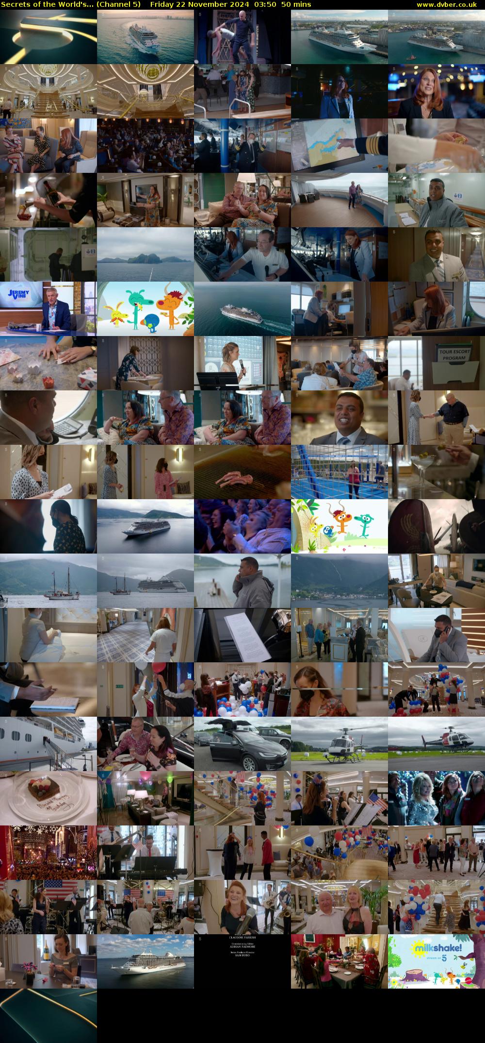 Secrets of the World's... (Channel 5) Friday 22 November 2024 03:50 - 04:40