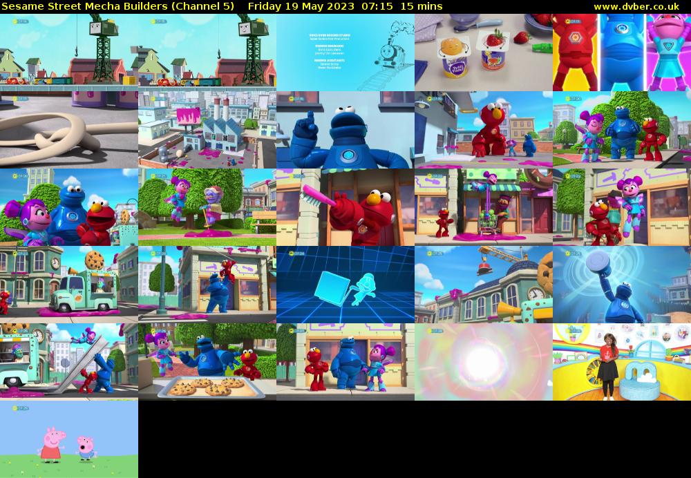 Sesame Street Mecha Builders (Channel 5) Friday 19 May 2023 07:15 - 07:30