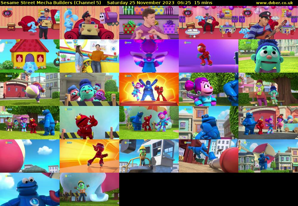 Sesame Street Mecha Builders (Channel 5) Saturday 25 November 2023 06:25 - 06:40