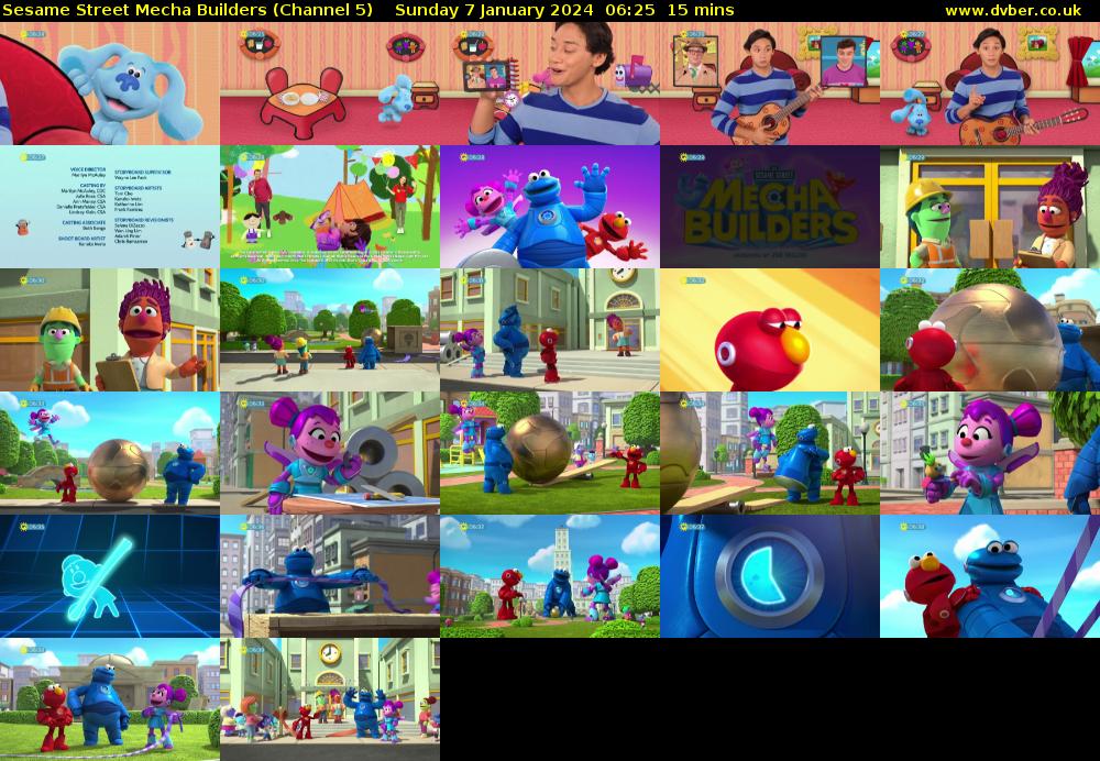 Sesame Street Mecha Builders (Channel 5) Sunday 7 January 2024 06:25 - 06:40