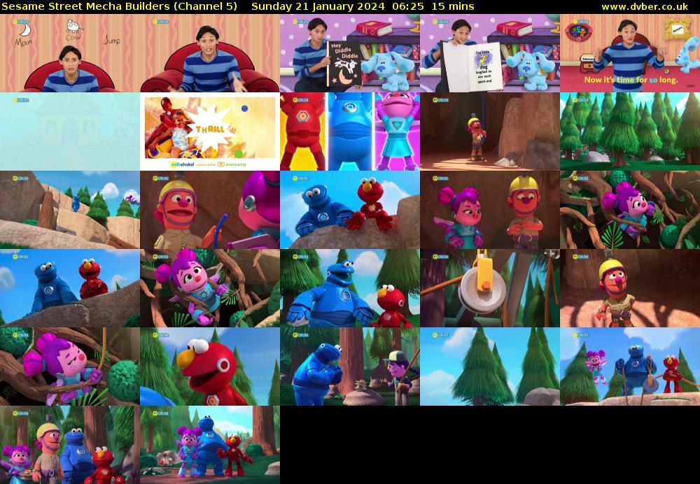 Sesame Street Mecha Builders (Channel 5) Sunday 21 January 2024 06:25 - 06:40