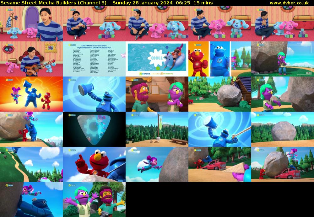 Sesame Street Mecha Builders (Channel 5) Sunday 28 January 2024 06:25 - 06:40