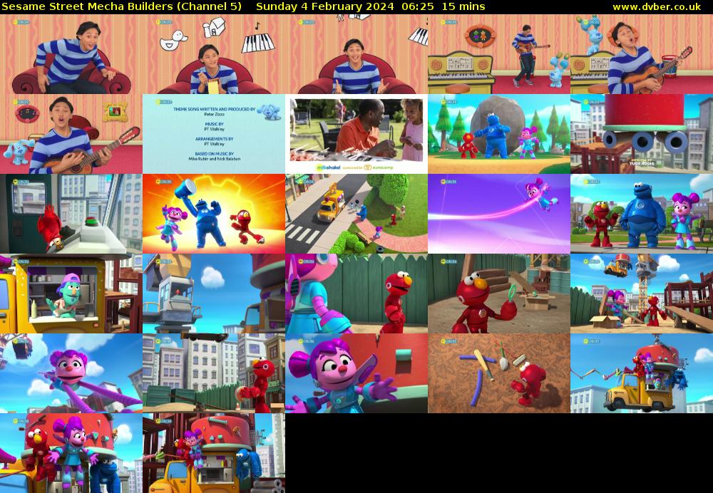 Sesame Street Mecha Builders (Channel 5) Sunday 4 February 2024 06:25 - 06:40