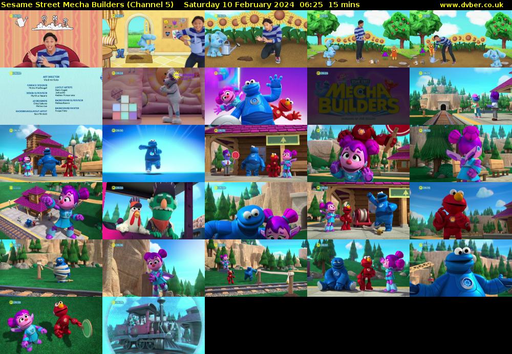 Sesame Street Mecha Builders (Channel 5) Saturday 10 February 2024 06:25 - 06:40