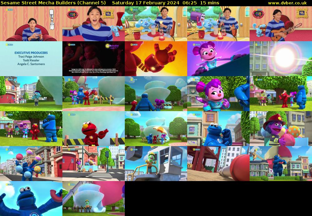Sesame Street Mecha Builders (Channel 5) Saturday 17 February 2024 06:25 - 06:40