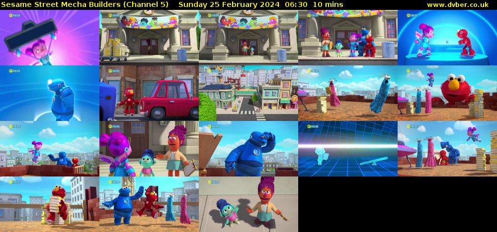 Sesame Street Mecha Builders (Channel 5) Sunday 25 February 2024 06:30 - 06:40