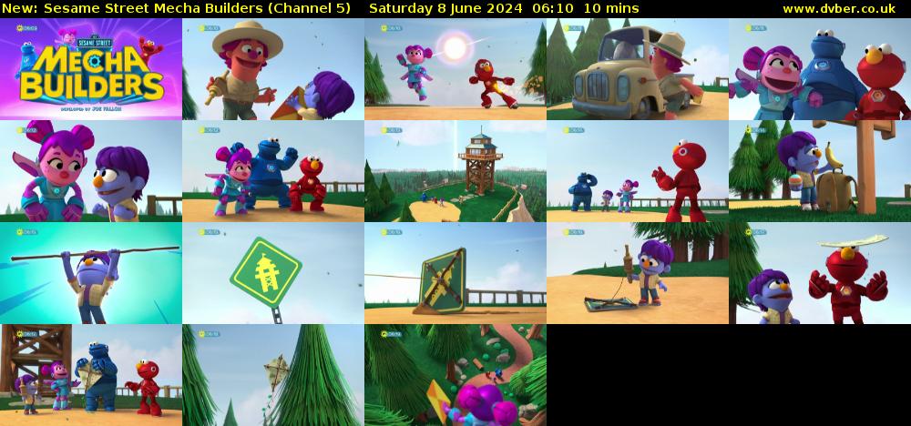 Sesame Street Mecha Builders (Channel 5) Saturday 8 June 2024 06:10 - 06:20