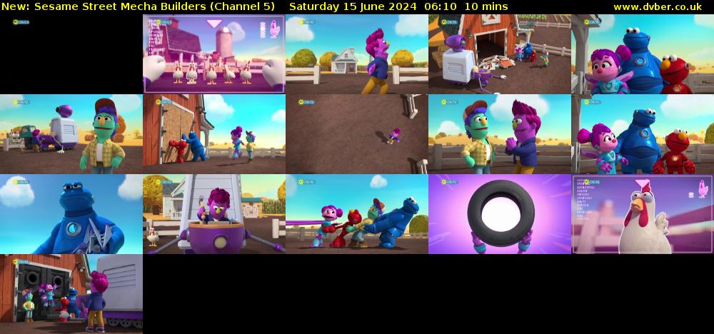 Sesame Street Mecha Builders (Channel 5) Saturday 15 June 2024 06:10 - 06:20