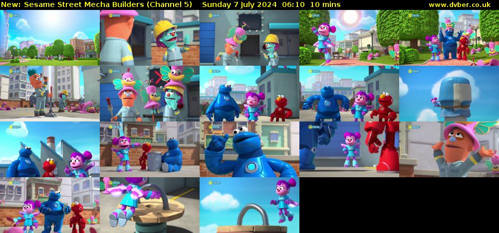 Sesame Street Mecha Builders (Channel 5) Sunday 7 July 2024 06:10 - 06:20