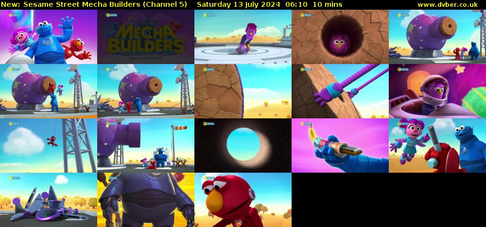 Sesame Street Mecha Builders (Channel 5) Saturday 13 July 2024 06:10 - 06:20