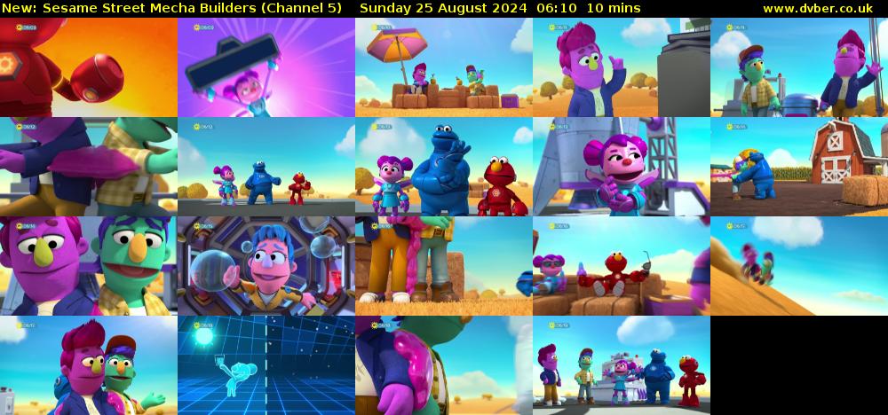 Sesame Street Mecha Builders (Channel 5) Sunday 25 August 2024 06:10 - 06:20