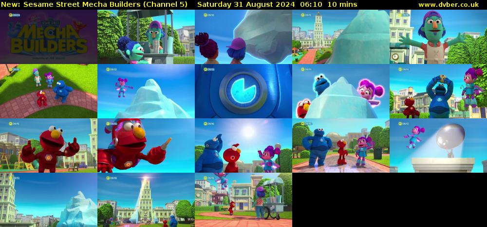 Sesame Street Mecha Builders (Channel 5) Saturday 31 August 2024 06:10 - 06:20