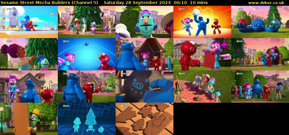 Sesame Street Mecha Builders (Channel 5) Saturday 28 September 2024 06:10 - 06:20