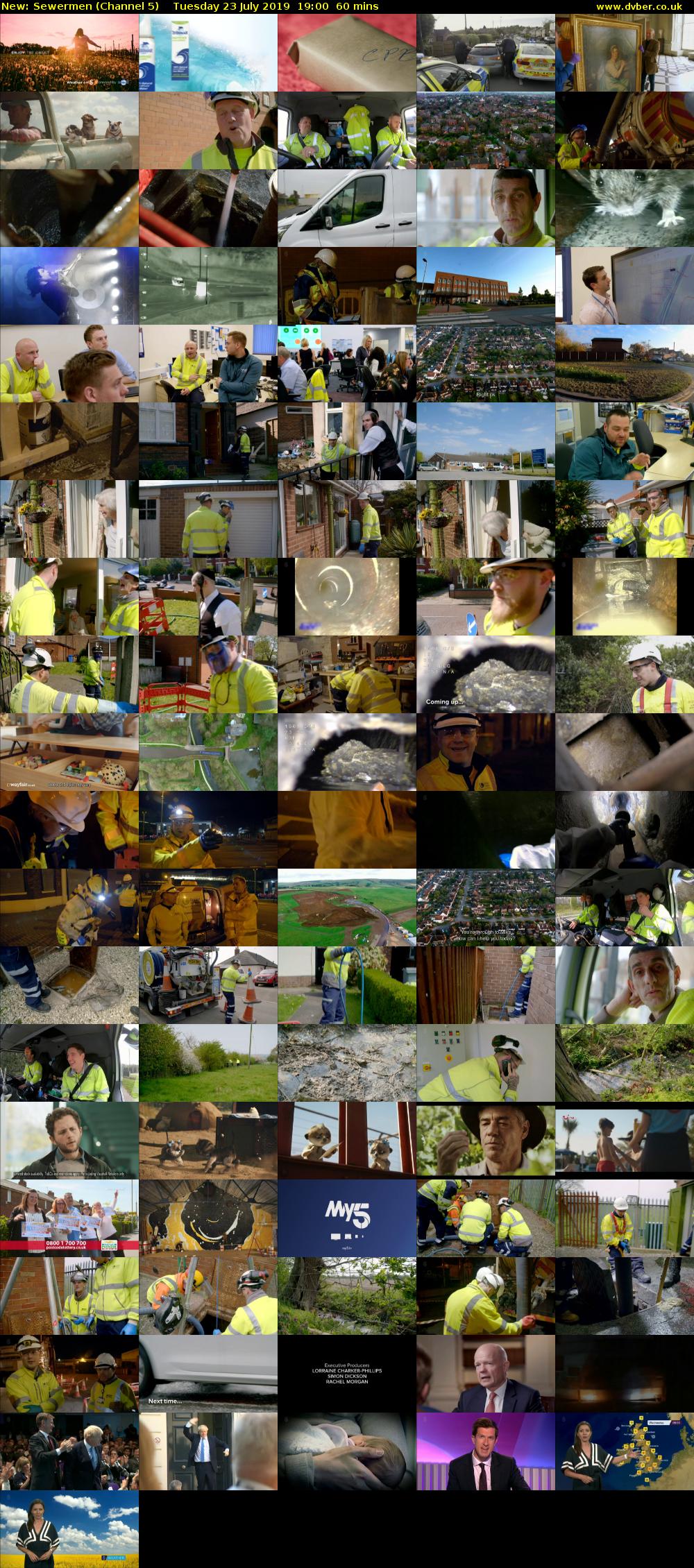 Sewermen (Channel 5) Tuesday 23 July 2019 19:00 - 20:00