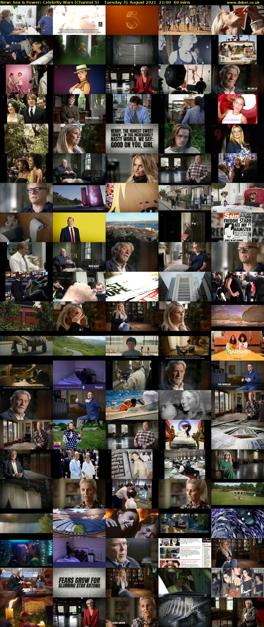 Sex & Power: Celebrity Wars (Channel 5) Tuesday 31 August 2021 21:00 - 22:00