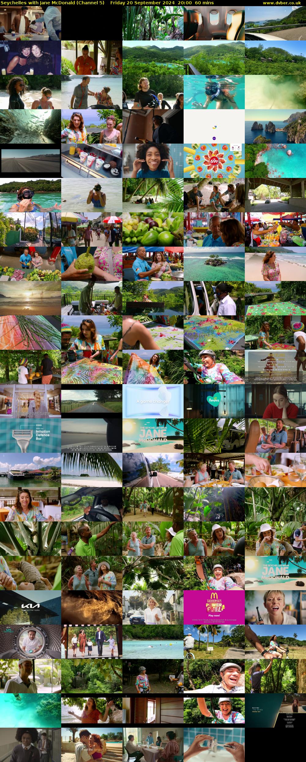 Seychelles with Jane McDonald (Channel 5) Friday 20 September 2024 20:00 - 21:00