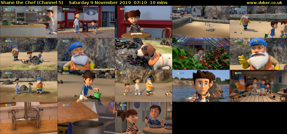 Shane the Chef (Channel 5) Saturday 9 November 2019 07:10 - 07:20