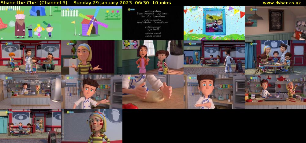 Shane the Chef (Channel 5) Sunday 29 January 2023 06:30 - 06:40
