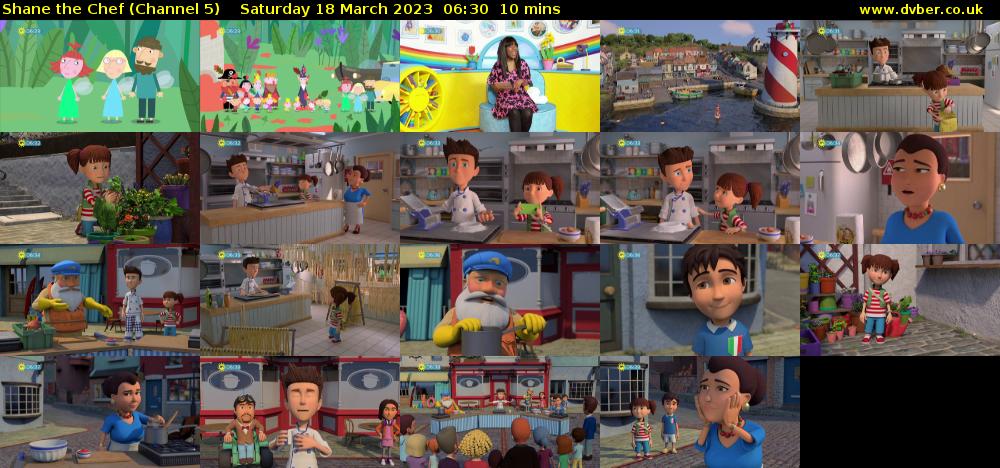Shane the Chef (Channel 5) Saturday 18 March 2023 06:30 - 06:40