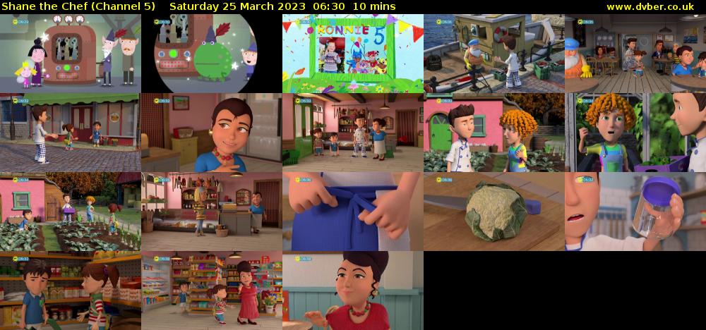Shane the Chef (Channel 5) Saturday 25 March 2023 06:30 - 06:40