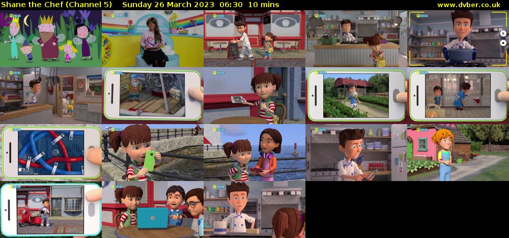 Shane the Chef (Channel 5) Sunday 26 March 2023 06:30 - 06:40