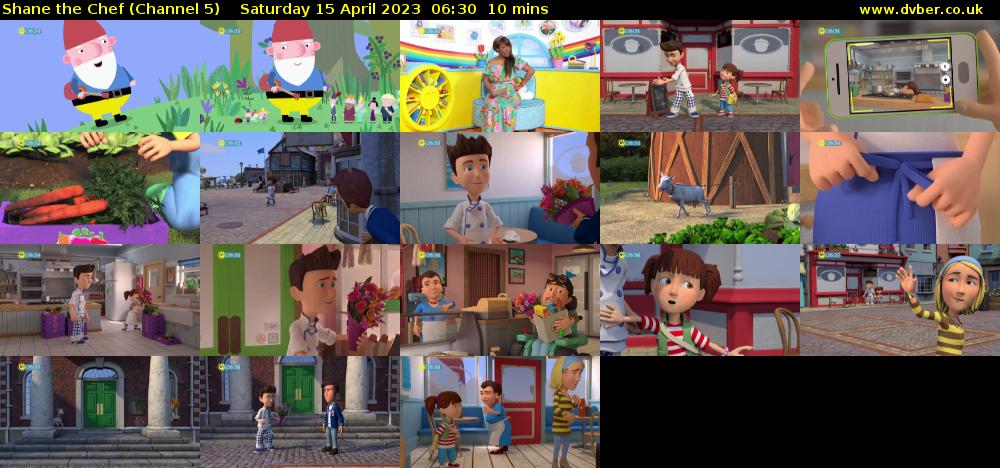 Shane the Chef (Channel 5) Saturday 15 April 2023 06:30 - 06:40