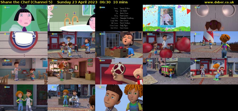 Shane the Chef (Channel 5) Sunday 23 April 2023 06:30 - 06:40