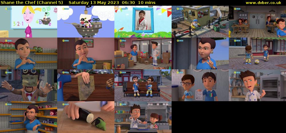 Shane the Chef (Channel 5) Saturday 13 May 2023 06:30 - 06:40