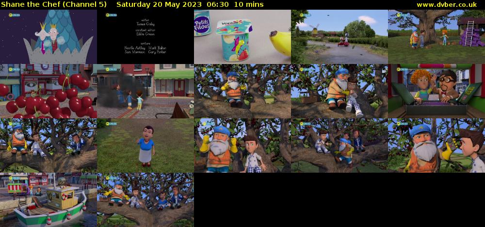 Shane the Chef (Channel 5) Saturday 20 May 2023 06:30 - 06:40