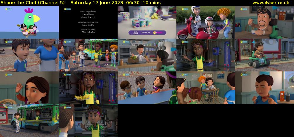 Shane the Chef (Channel 5) Saturday 17 June 2023 06:30 - 06:40