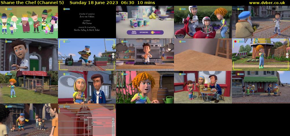 Shane the Chef (Channel 5) Sunday 18 June 2023 06:30 - 06:40
