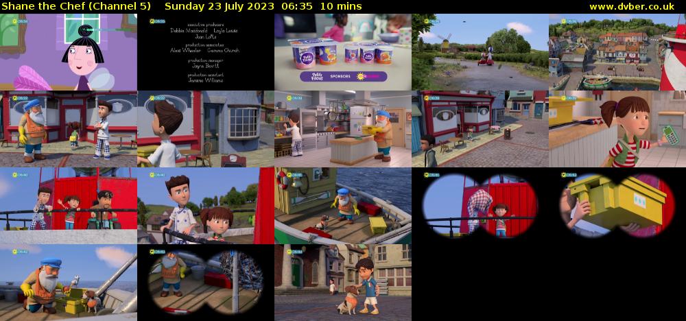 Shane the Chef (Channel 5) Sunday 23 July 2023 06:35 - 06:45