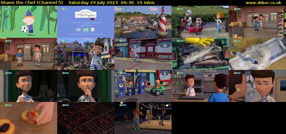 Shane the Chef (Channel 5) Saturday 29 July 2023 06:30 - 06:40