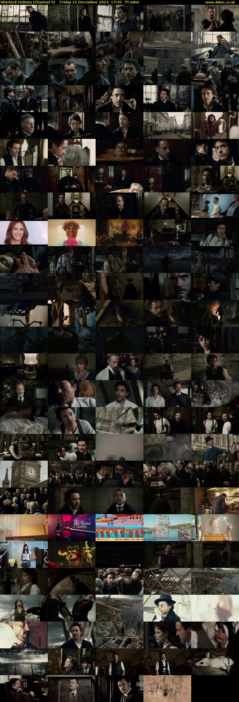 Sherlock Holmes (Channel 5) Friday 22 December 2023 17:45 - 19:00