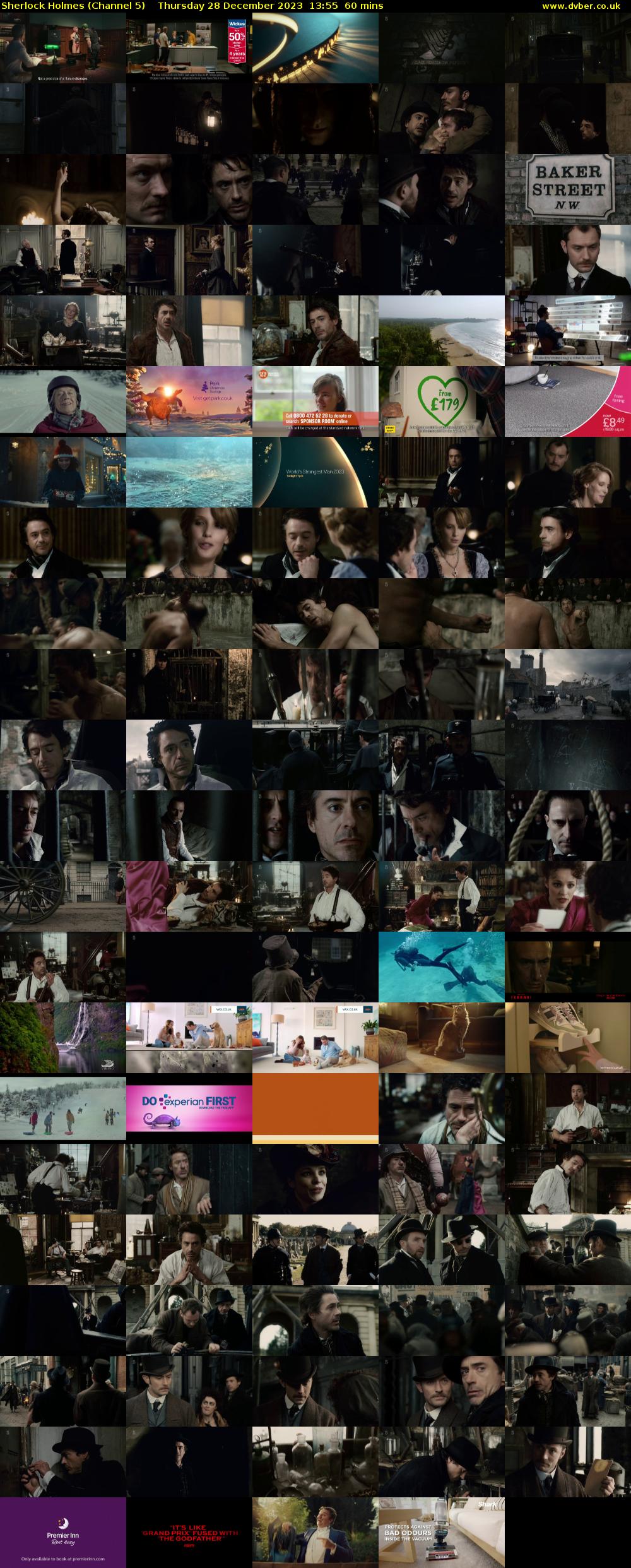 Sherlock Holmes (Channel 5) Thursday 28 December 2023 13:55 - 14:55